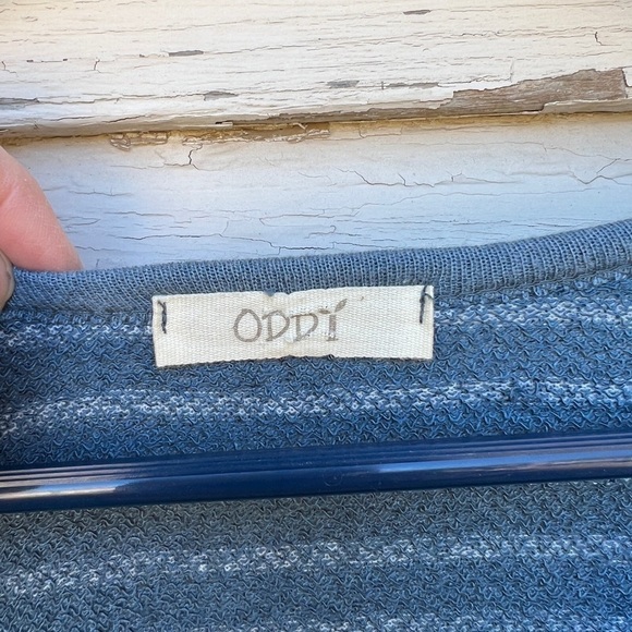 ODDY Striped Oversized Plus Nautical Pullover Sweater Top Shirt Minimalist H5 - Picture 7 of 8